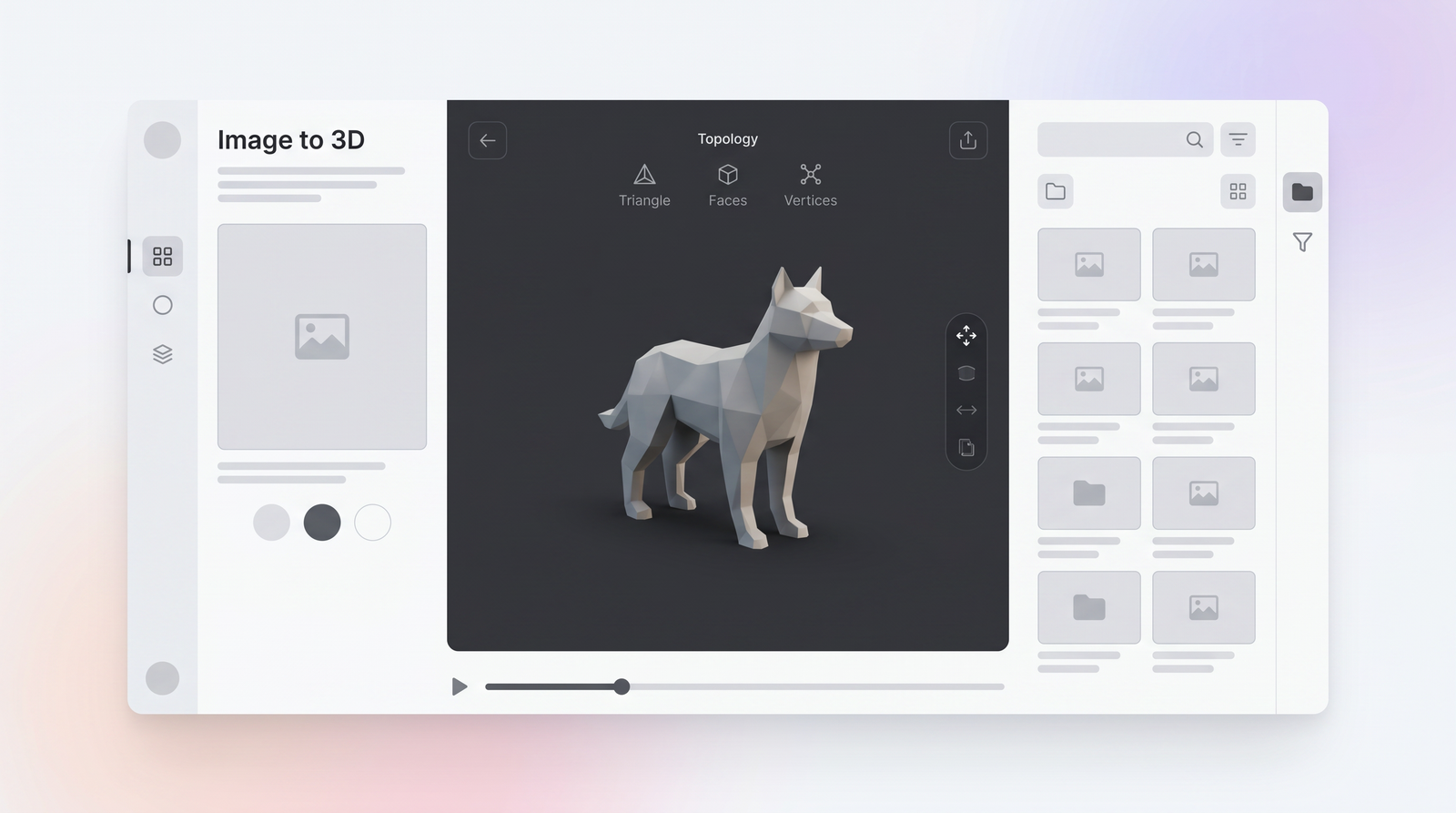 Meshy AI interface